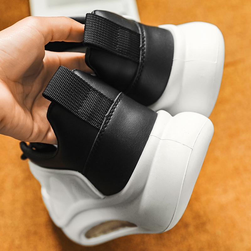 【Venous】2025 รองเท้าสีขาวเกาหลีสำหรับผู้ชาย รองเท้าผ้าใบหนาแบบต้นฉบับสำหรับผู้ชาย รองเท้ากีฬายางสำหรับผู้ชาย - รูปที่ 3