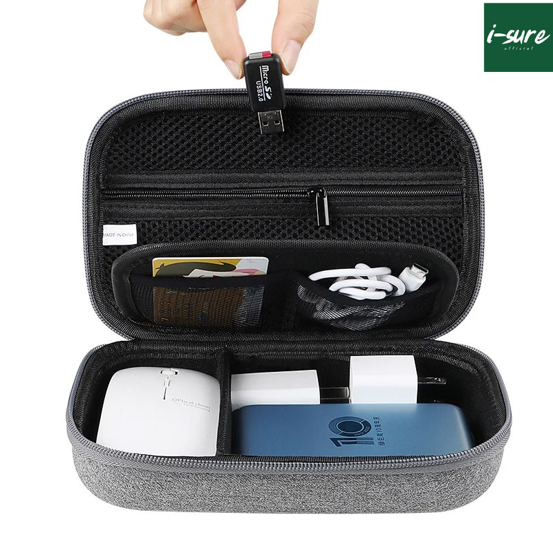 [พร้อมส่ง] bag organizer power bank เคสหัวชาร์จ ฮาร์ดดิสก์ adapter iphone หูฟัง usb กันกระแทก 360 ํ