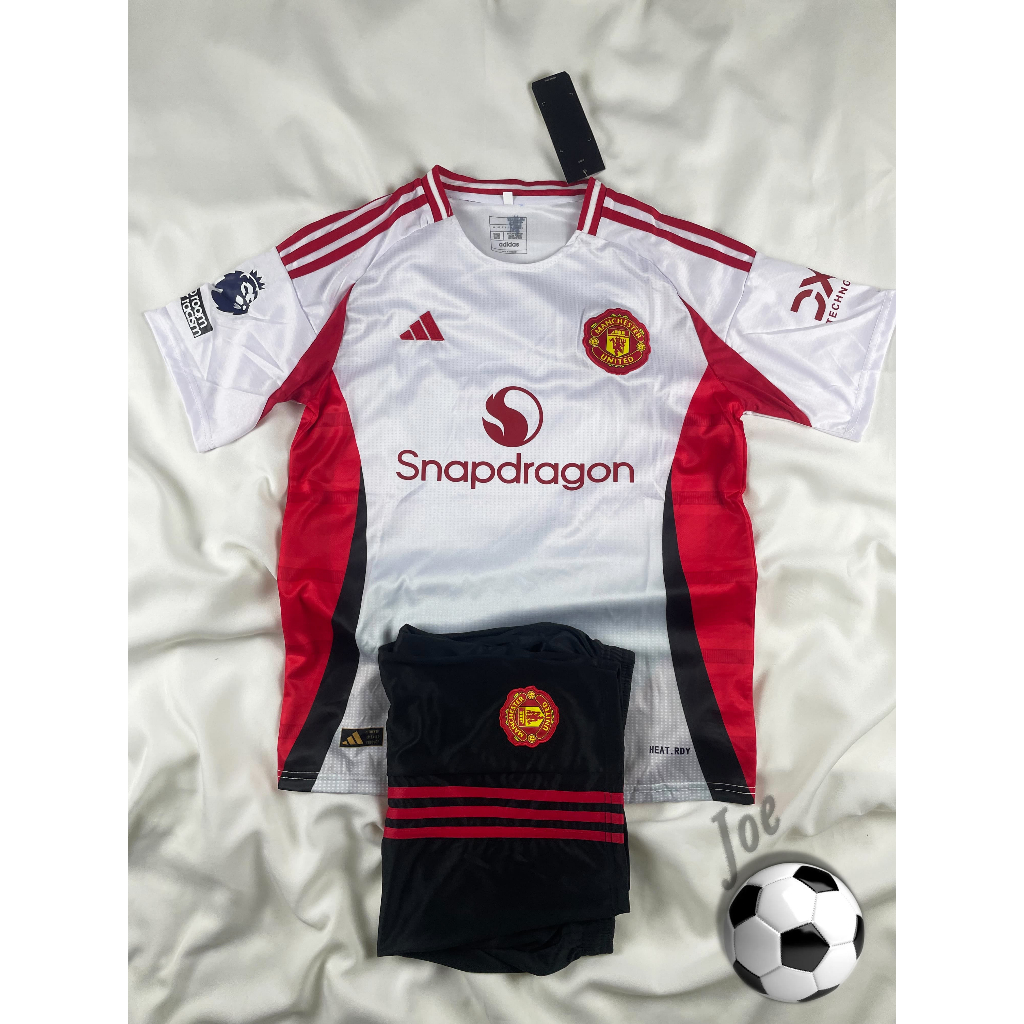 [New Season] ชุดบอล MUN (White, 2) เสื้อบอลและกางเกงบอลผู้ชาย ปี 2024-2025 ใหม่ล่าสุด