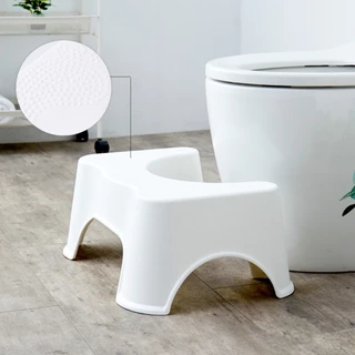 HOMEC ที่วางเท้าในห้องน้ำ เก้าอี้นั่งส้วม พลาสติก Toilet Stool ใช้งานสะดวก มียางกันลื่น สำหรับนั่งขับถ่าย