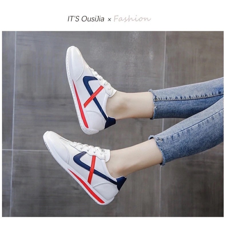 รองเท้าผ้าใบ ข้อสั้นพร้อมส่ง ดีไซน์สวยเก๋ เหมาะกับทุกสไตล์ TP456