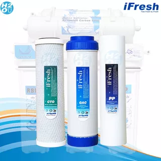 iFresh ไส้กรองเครื่องกรองน้ำ 5ขั้นตอน 10นิ้ว 3,5ไส้ PP/GAC/CTO/PostCarbon สำหรับเครื่องกรองน้ำทั่วไป