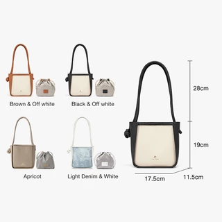 AGE FREE Kylie Bag กระเป๋าสะพายไหล่แฟชั่นสำหรับผู้หญิง สายหนังเชือกถัก