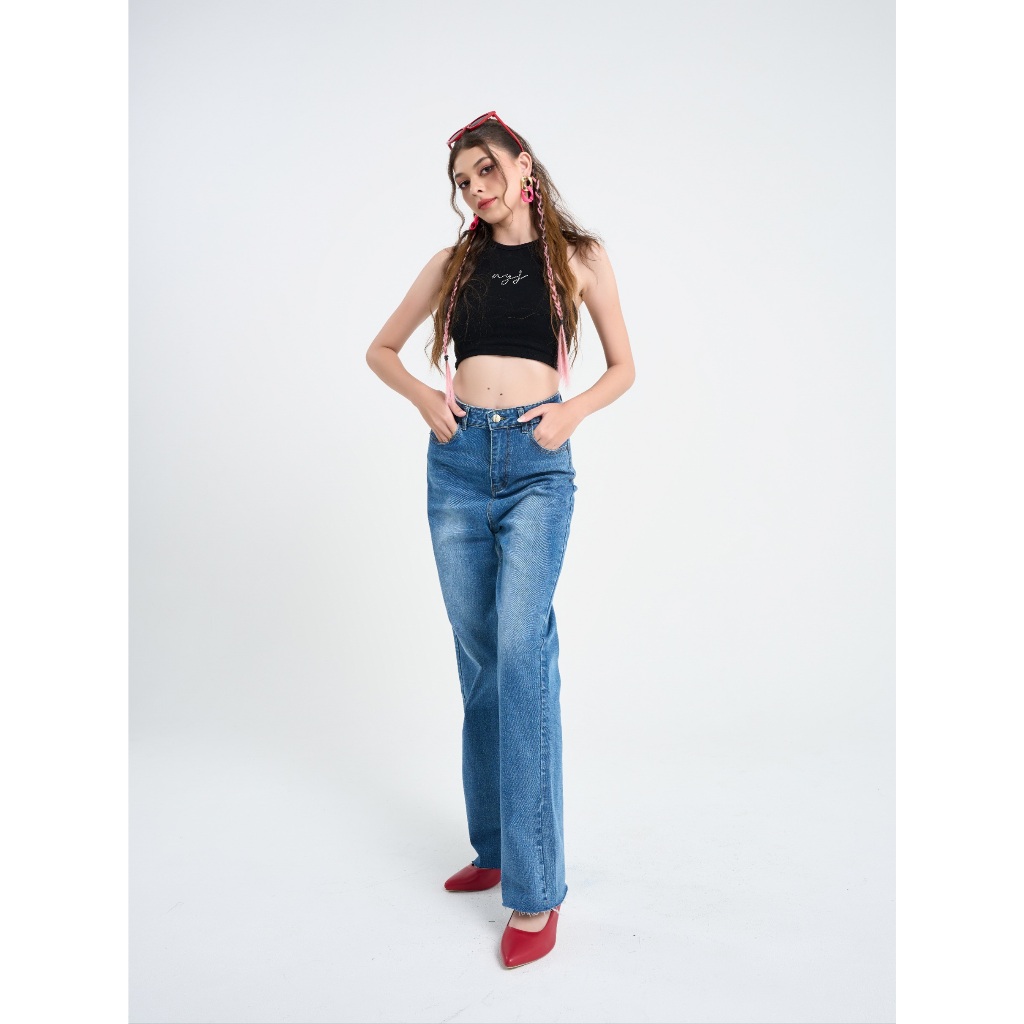 Niyom Jeans Collection FABULOUS : รุ่นBJ016.2 กางเกงยีนส์ผู้หญิง ทรงขาม้า