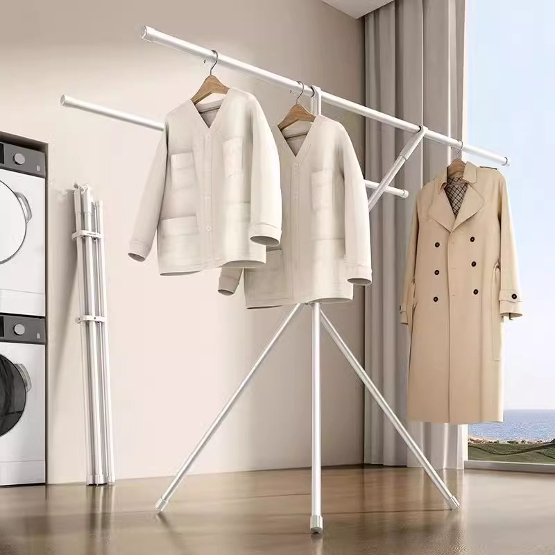 F&G ราวตากผ้า Drying Racks ราวตากผ้าพับเก็บได้ ง่ายและสะดวก ไม่ต้องติดตั้ง รับน้ำหนัก 14kg