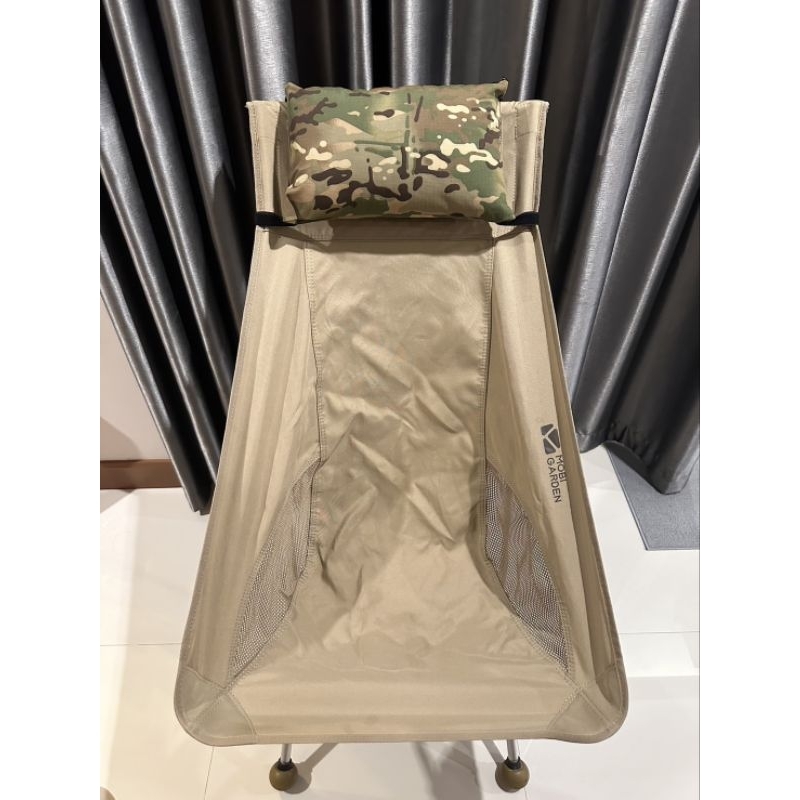 หมอนติดเก้าอี้Campingแคมป์ปิ้ง ผ้าTC Ripstop ลายพรางเก้าอี้ Helinox