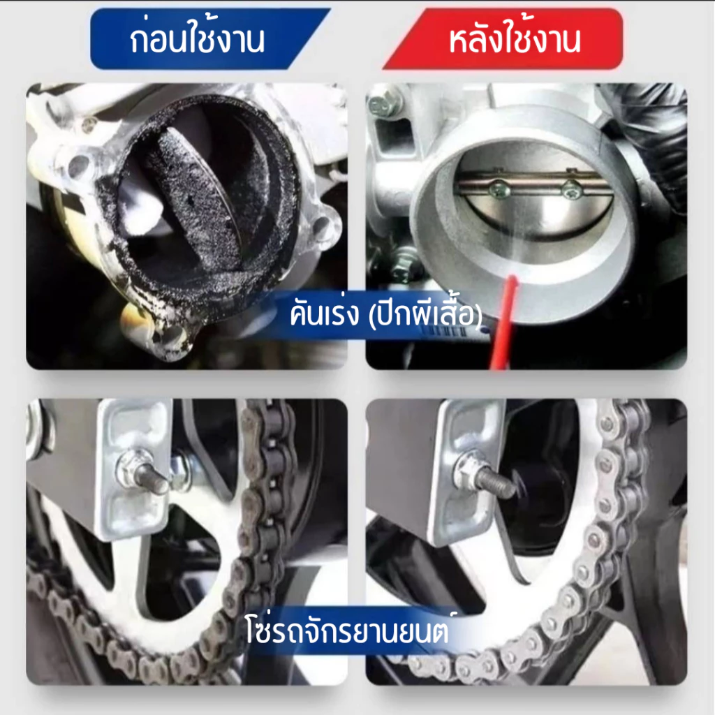 สเปรย์ล้างปีกผีเสื้อ น้ำยาทำความสะอาดอเนกประสงค์ ปีกผีเสื้อและคาร์บู กระป๋องสีฟ้า กลิ่นไม่แรง 450Mlกระป๋องใหญ่ thumbnail 7