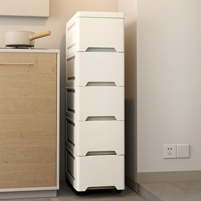 NeatBox ลิ้นชัก ลิ้นชักเก็บของ กล่องจัดเก็บอเนกประสงค ขาว/มาการอง เพิ่มหนา มีล้อ เป็นมิตรกับสิ่แวดล้อม กันน้ำกันฝุ่น