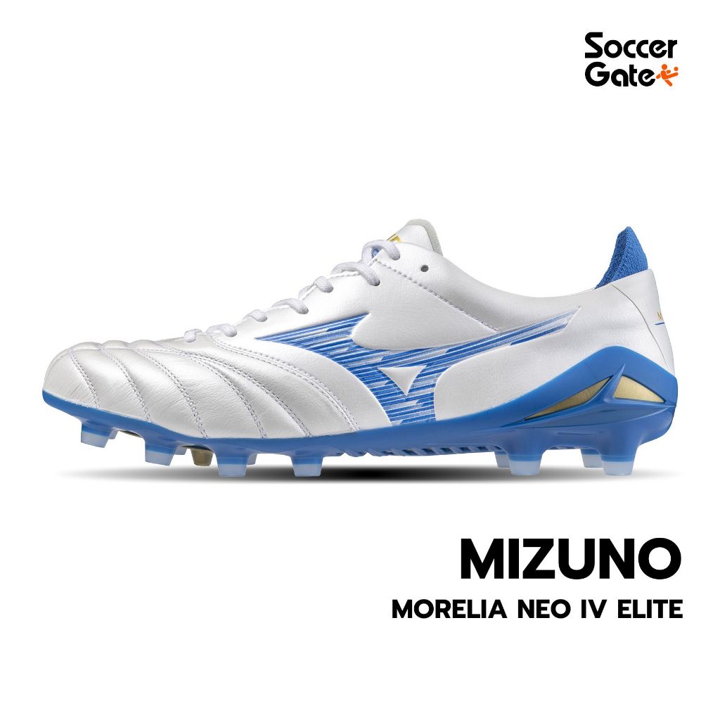 MIZUNO MORELIA NEO IV ELITE รองเท้าสตั๊ดฟุตบอลของแท้ [โค้ด SOC500FEB ลดสูงสุด 500 เมื่อซื้อครบ 3000]