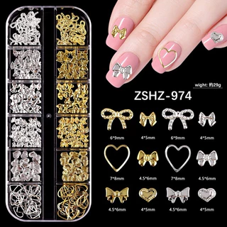 รวมแบบสีทองพร้อมตลับ 12 ช่อง
