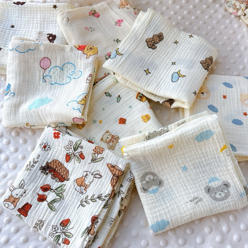 ผ้าอ้อมมัสลินทอย่นสำหรับเด็ก