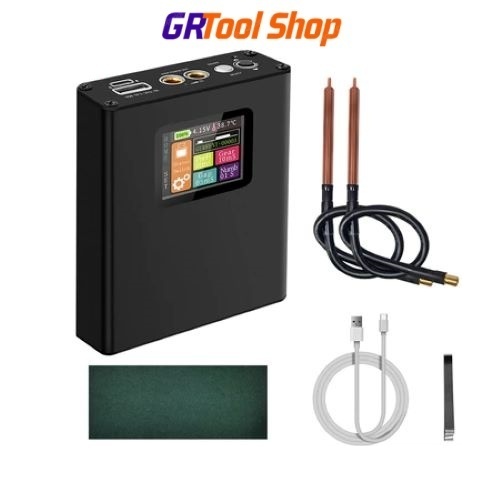 เครื่องเชื่อมจุด 5000W LED แบตเตอรี่เครื่องมือเชื่อมพกพาการเชื่อมจุดเชื่อมเครื่อง DIY ชุด 18650 0.15/0.20/0.25 นิกเกิลนิ