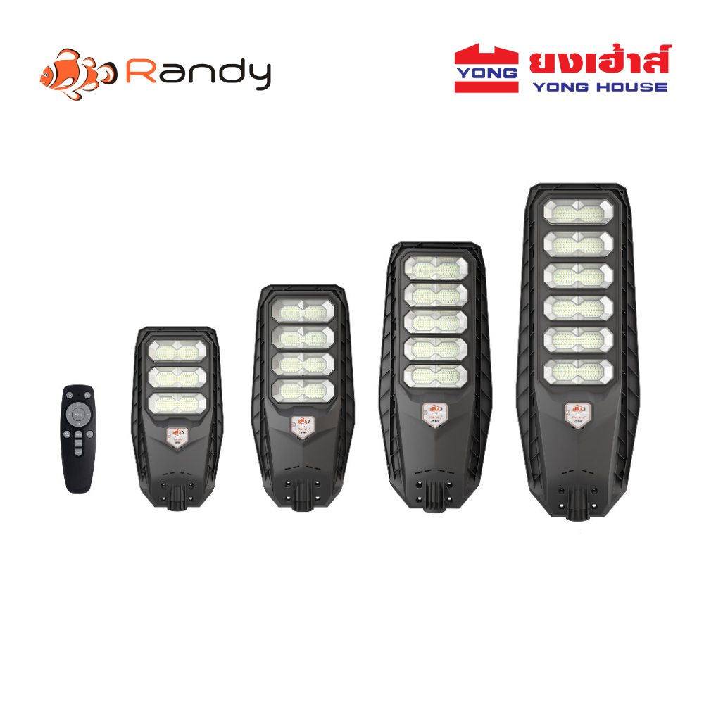 [โค้ดลด] Randy LED STREET Solar Light โคมไฟถนน ALL IN 1 LED Solar cell ไฟโซล่าเซลล์ 90W 150W 250W 35