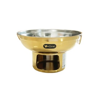 หม้อไฟ หม้อไฟสแตนเลส 18 cm V-One สีทอง