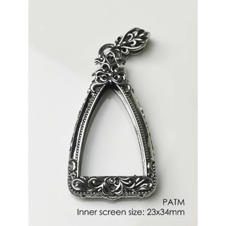 PATMWhitebrass amulet casing กรอบพระไวท์บราส สำหรับหลวงพ่อโส…