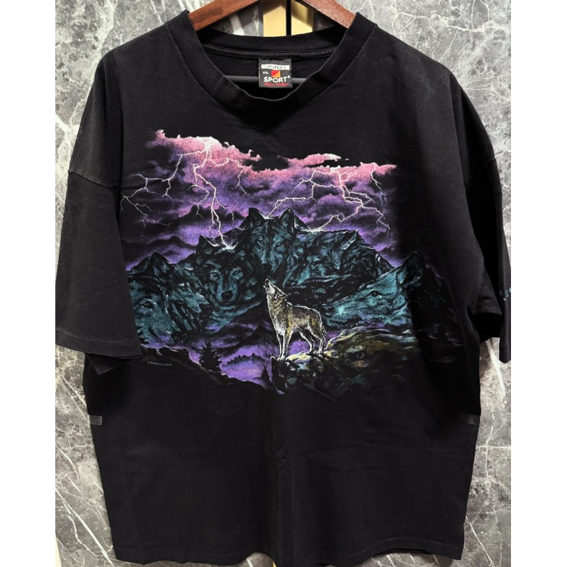 [ของแท้]💯 Vintage wolf Thunder 90 ป้ายusa
