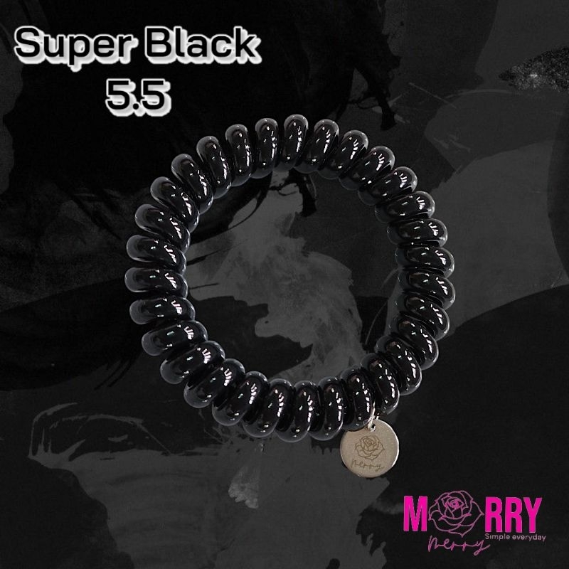ยางรัดผม Merry merry รุ่น Super Black : 5.5
