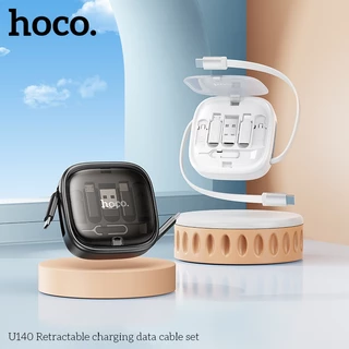 HOCO U140 ชุดชาร์จ All-in-one กล่องสายชาร์จอเนกประสงค์ ชาร์จเร็ว ยืดหดได้ ตัวแปลงสายชาร์จ 6 แบบ hc1