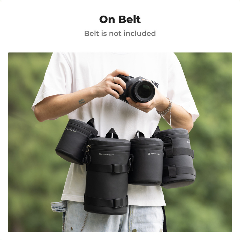 กระเป๋าใส่เลนส์ K&F Lens Bag พร้อมสายสะพายไหล่และลูกยางเป่าลม