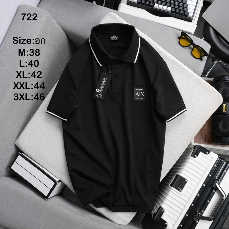 Men's polo shirt (polo), short sleeve, collar, T-shirt, horse logo