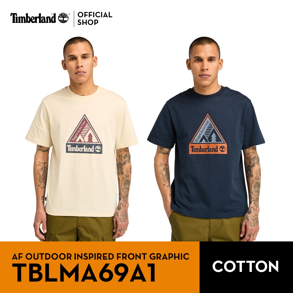 Timberland Men’s Outdoor Inspired Front Graphic T-Shirt เสื้อยืด (TBLMA69A1)