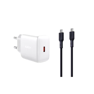 [ชุดชาร์จเร็วสำหรับซัมซุง] AUKEY หัวชาร์จเร็ว 45W 30W 25W PD + สายชาร์จ 140W CB-GCC241 สำหรับ Samsung Galaxy S25