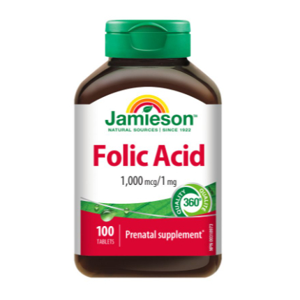 Jamieson  Folic Acid (1000 mcg / 1 mg) 100 tablets