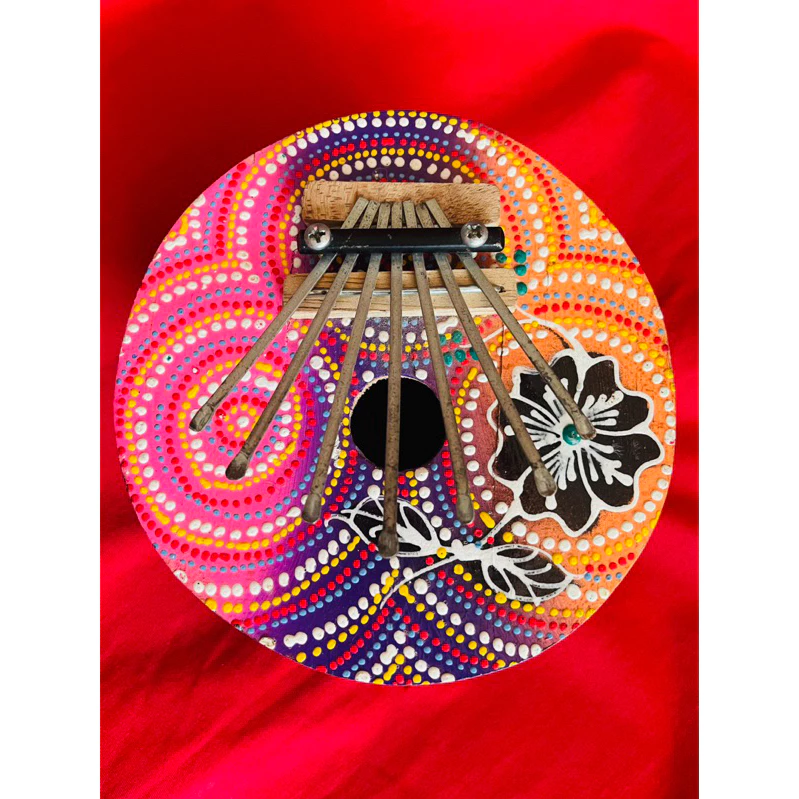 เครื่องดนตรี Kalimba 7 คีย์ ลายแมนดาล่า