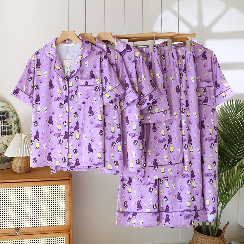 ชุดนอน Mulen (Muslin Pajamas) Silk Satin (N3179 T3179 L3179 K3179)