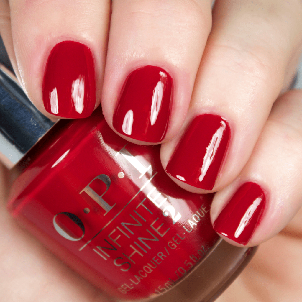 OPI Infinite Shine - Big Apple Red ยาทาเล็บสีกึ่งเจล โทนแดง สีแดงสดอันโด่งดังของแบรนด์ แท้ %