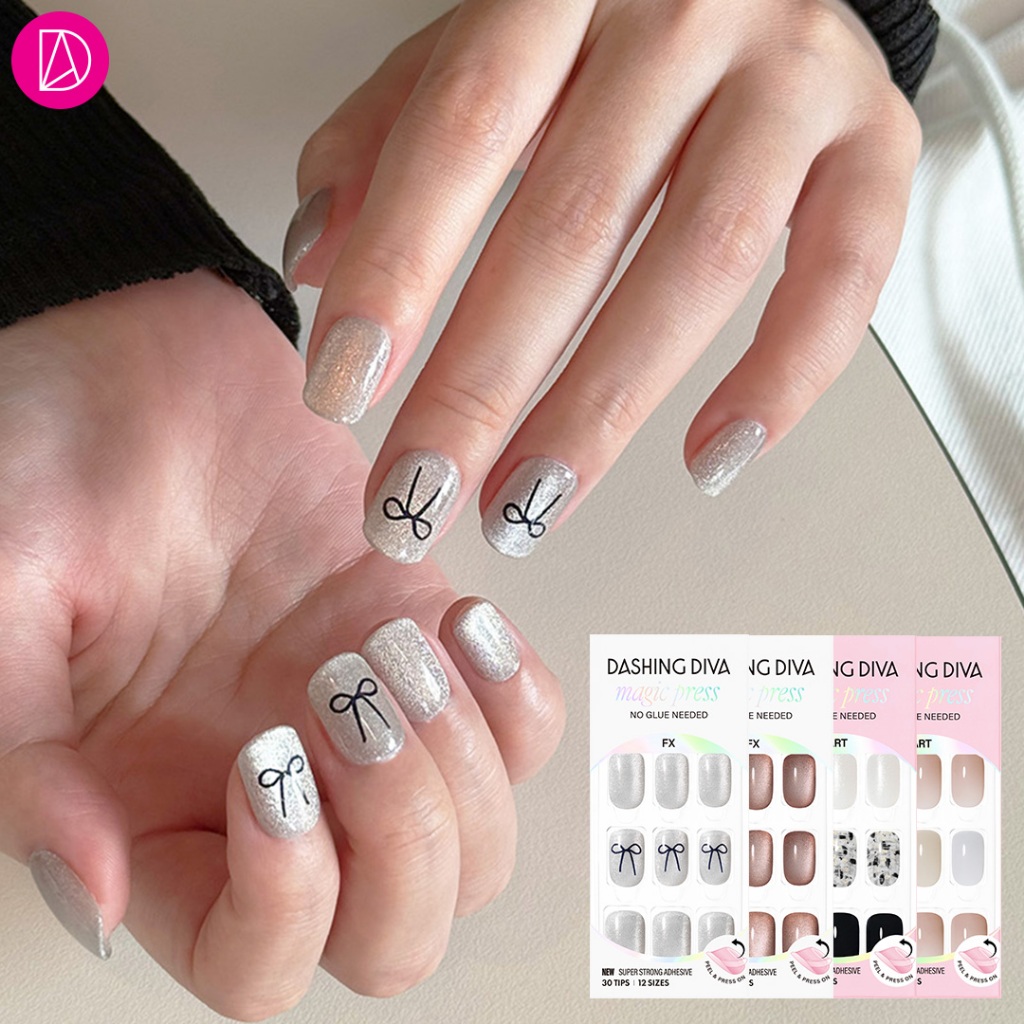 Dashing Diva เล็บปลอม ทรงปลายโค้งมน รุ่น MDR4F006XR-MDR4F019RR จำนวน 1 กล่องมี 30 เล็บ