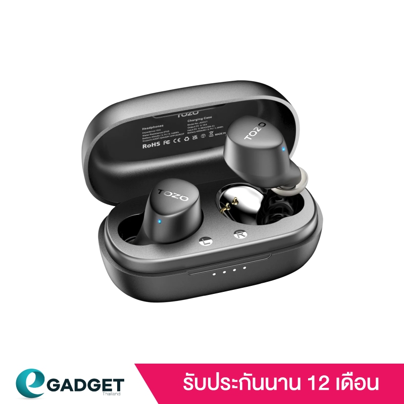 [ประกันศูนย์ไทย1ปี] TOZO Agile Dots หูฟังบลูทูธ In-Ear หนักเพียง 3.7 กรัม IPX5 Bluetooth 5.3 หูฟังฟังบรูทูธ