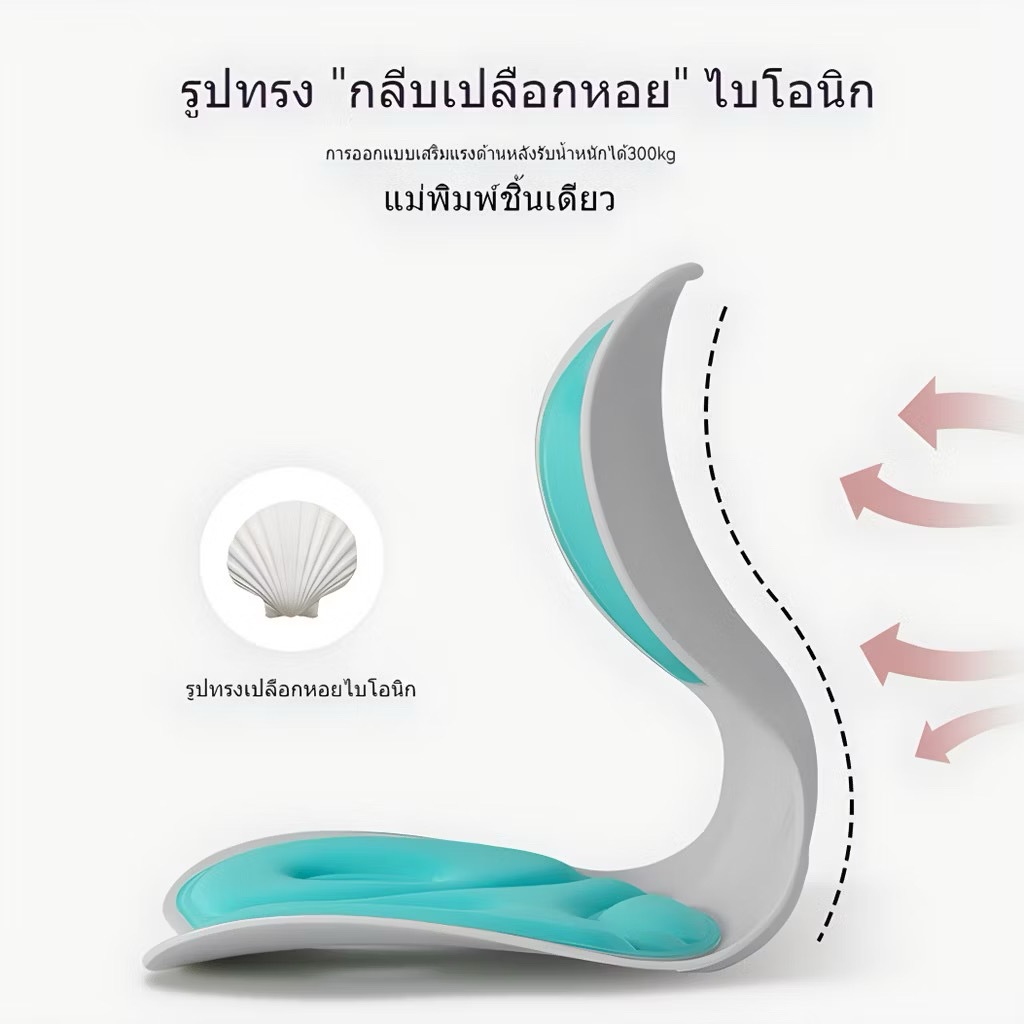 เบาะปรับท่านั่งเพื่อสุขภาพ มีความยืดหยุ่นสูง ระบายอากาศดี มีทั้งหมด 6 สี