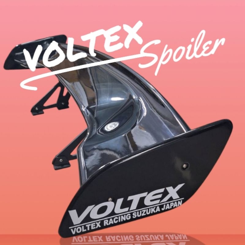 สปอยเลอร์ Voltex วิงหลัง ABS สีดำ พร้อมขาอลูมิเนียม ส่งจากไทย