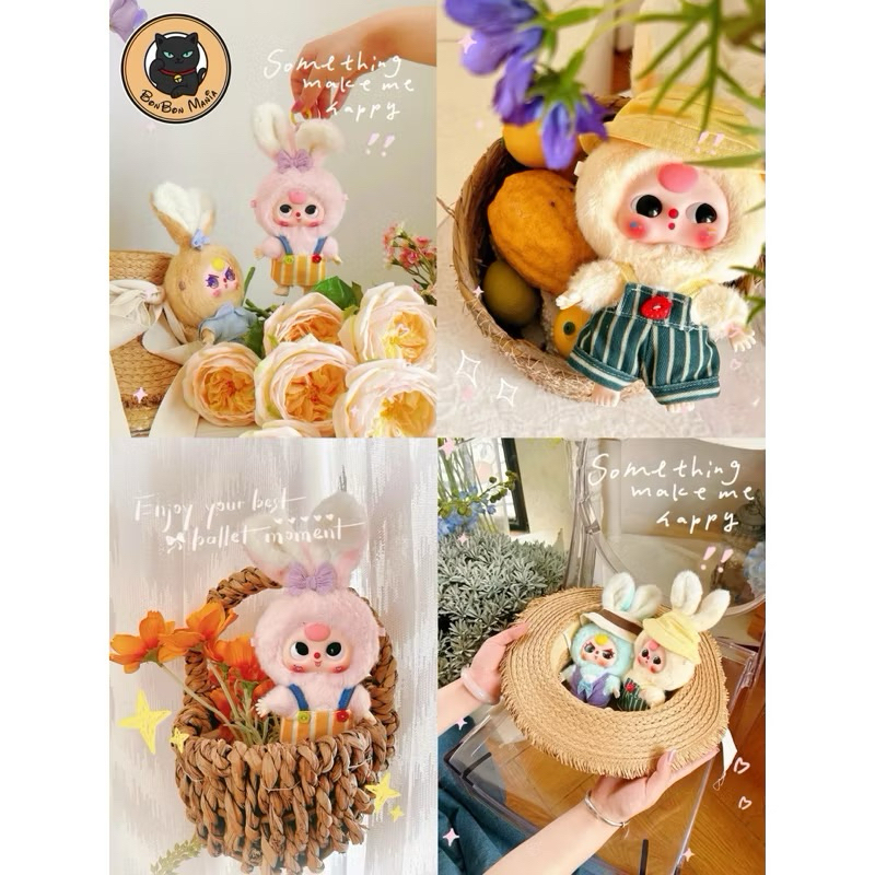 [แบบสุ่ม]Baby Three Macaron Rabbit series blind box set