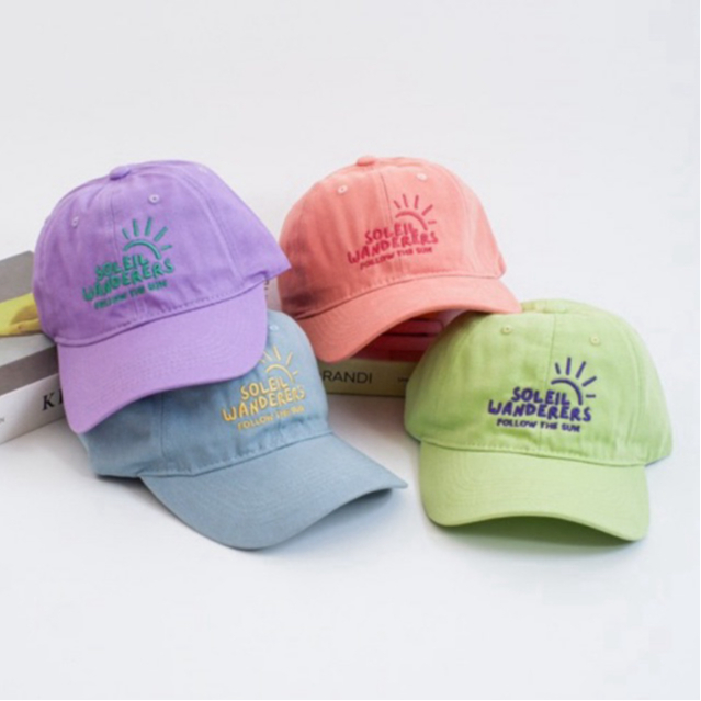 ลดล้างสต็อค Littlethingsmatter-หมวกแก๊ป ☀️ ลายปัก Soleil Wanderer ~Pastel Edition
