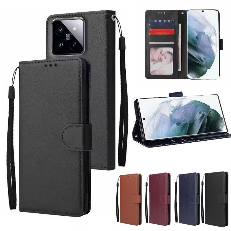เคสหนังฝาพับ  Xiaomi  Mi 15T / 15T pro / 15 / 15 pro / 15 ultra / 14T / 14T pro มีช่องใส่นามบัตร