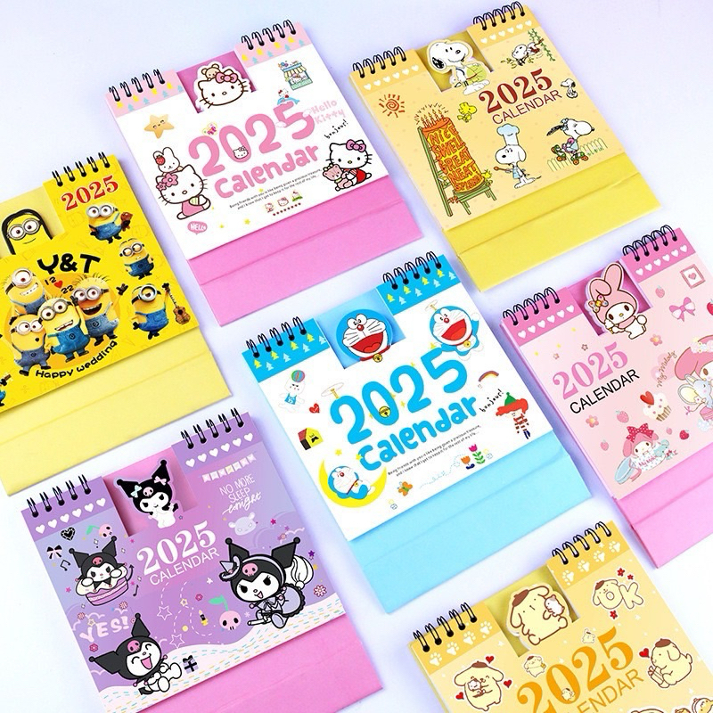 ปฏิทินตั้งโต๊ะ การ์ตูน 2025/2568 มีให้เลือก กว่า 20 ลาย แบบ2ด้าน จดบันทึกได้