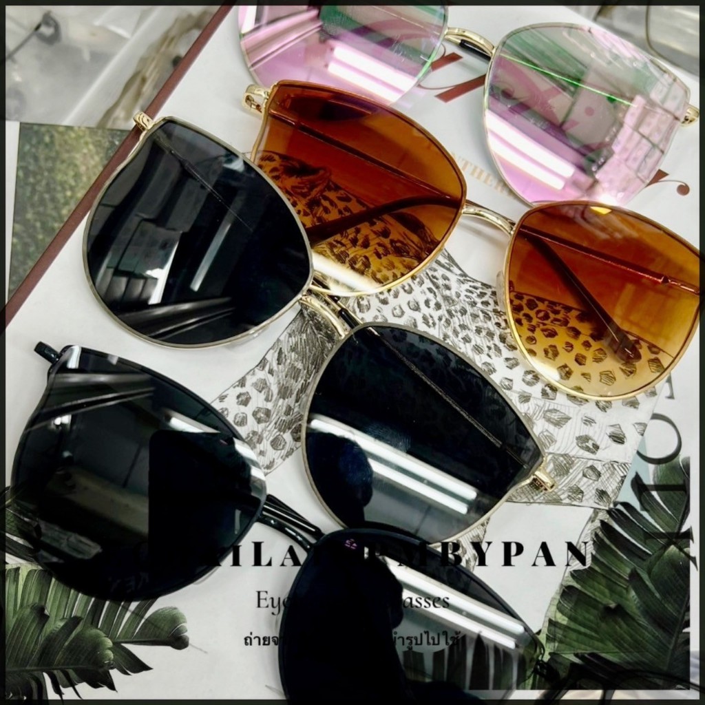 งานเกรดลัคชูรี่ รุ่นDro637 แว่นตาเกรดpremium แว่นตากันแดดไร้กรอบ ดาราใส่เยอะ ป้องกันUV400