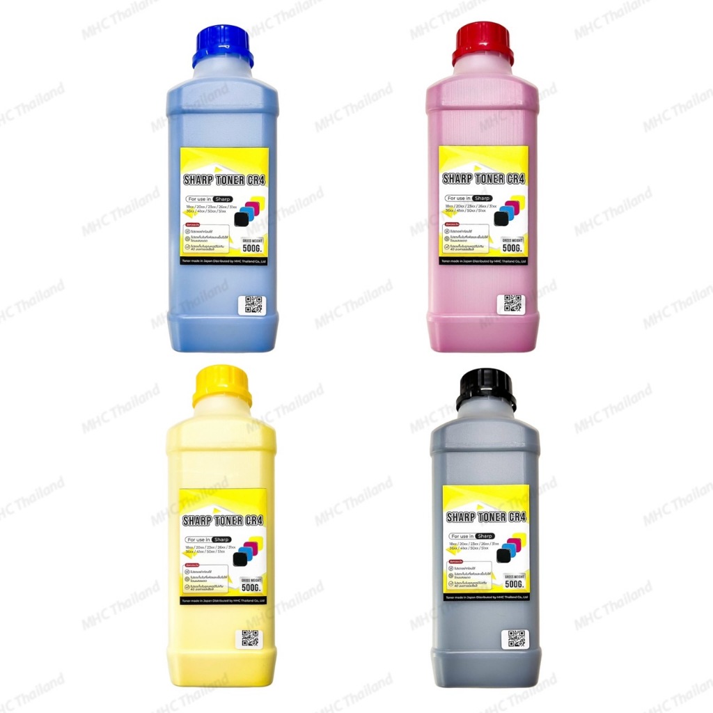 ผงหมึก Sharp Chemical Toner 500g แบบขวด MX 3050N/3550N/4070N/5070N