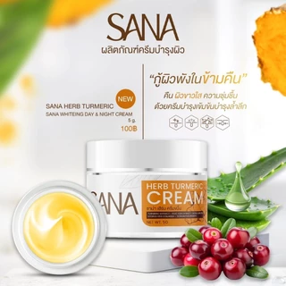 ครีมขมิ้น ซาน่าเฮิร์บ SANA ฝ้า กระ สิว ผิวอักเสบ หน้าเด็ก หน้าขาวใส ขนาด 5 กรัม