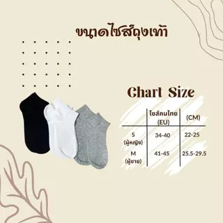 Paloy - PL045 ถุงเท้าสีพื้น ผ้านุ่มไม่บาง มีทั้งไซส์ผู้หญิงและผู้ชาย