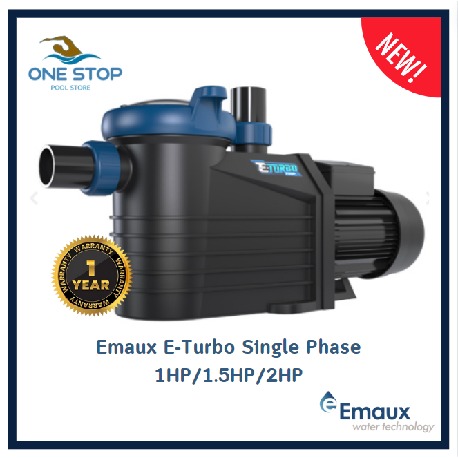Emaux E-Turbo Pump ET100/ET150/ET200 ปั๊มใหม่รุ่นเทอร์โบ 1แรง/1.5แรง/2แรง