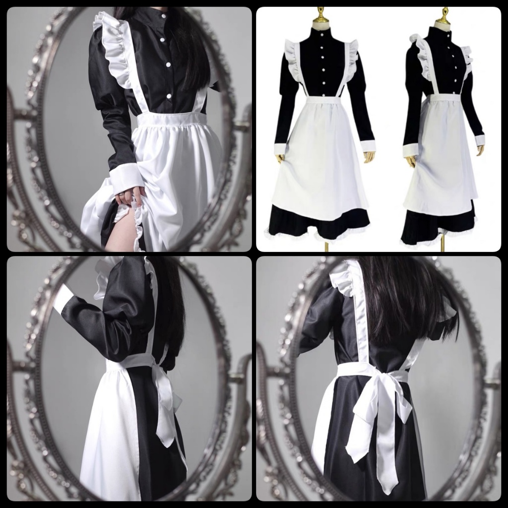 👾ชุด cosplay👾cosplay maid-อะนิเมะคอสเพลย์ชุดเมดคอสเพลย์โลลิต้าคาเฟ่สไตล์ชุดแม่บ้านญี่ปุ่น