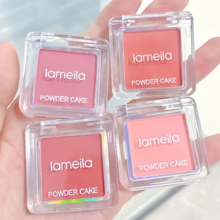 Lameila บลัชออนเนื้อแมท บลัชออนแก้มฉ่ำ บลัชออนโทนชมพูบาร์บี้เนื้อฝุ่น ชมพูนม ส้มพีช บางเบา กันน้ำ กันเหงื่อ ติดทน