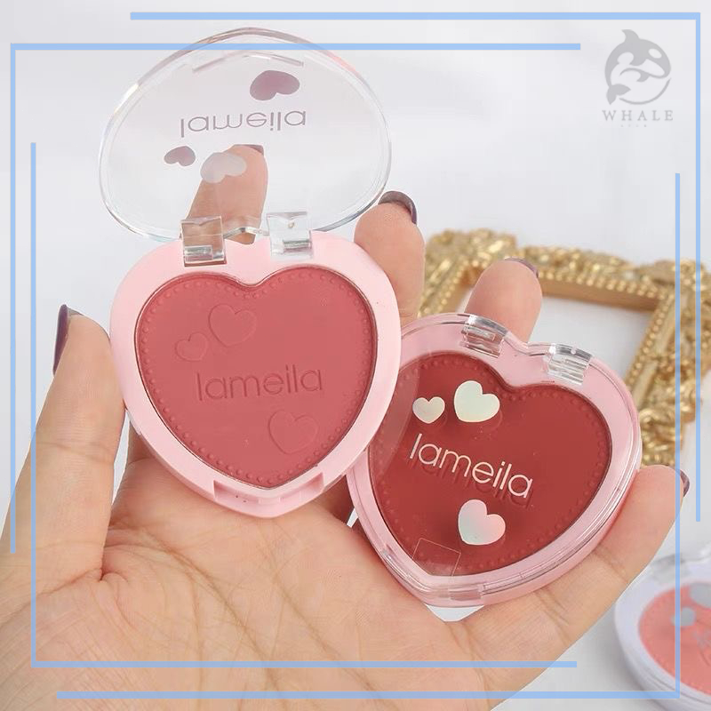 BLUSHER ลัชออน บลัชออนโทนส้ม บรัชออนทาแก้ม ชมพูพีช ส้มพีช เนื้อดี สีสวย ติดทน