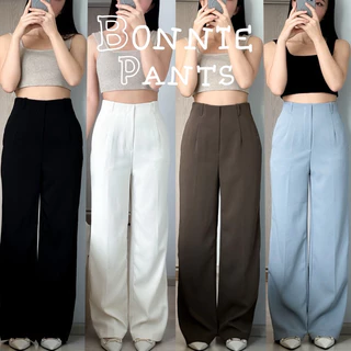 (มี 2 ความยาว) Bonnie Pants กางเกงซิปหลังขากระบอก ผ้าลิลลี่ พริ้ว ยับยาก (กระเป๋าเนื้อผ้าในตัว) ป้ายJanjistyle