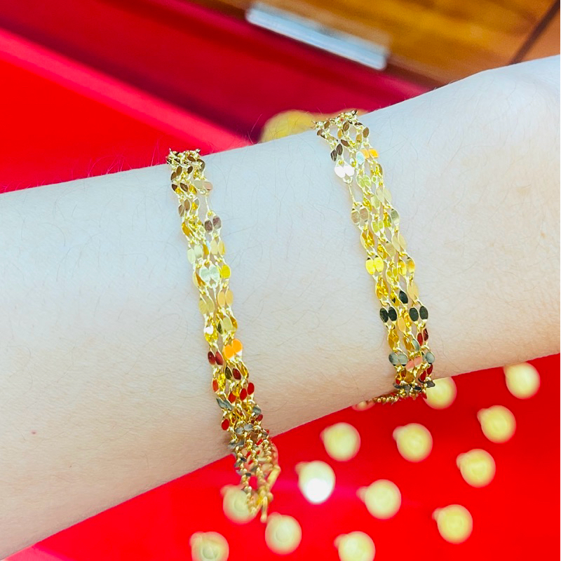 KMDGOLD สร้อยข้อมือ1สลึง  ทองแท้พร้อมใบรับประกัน