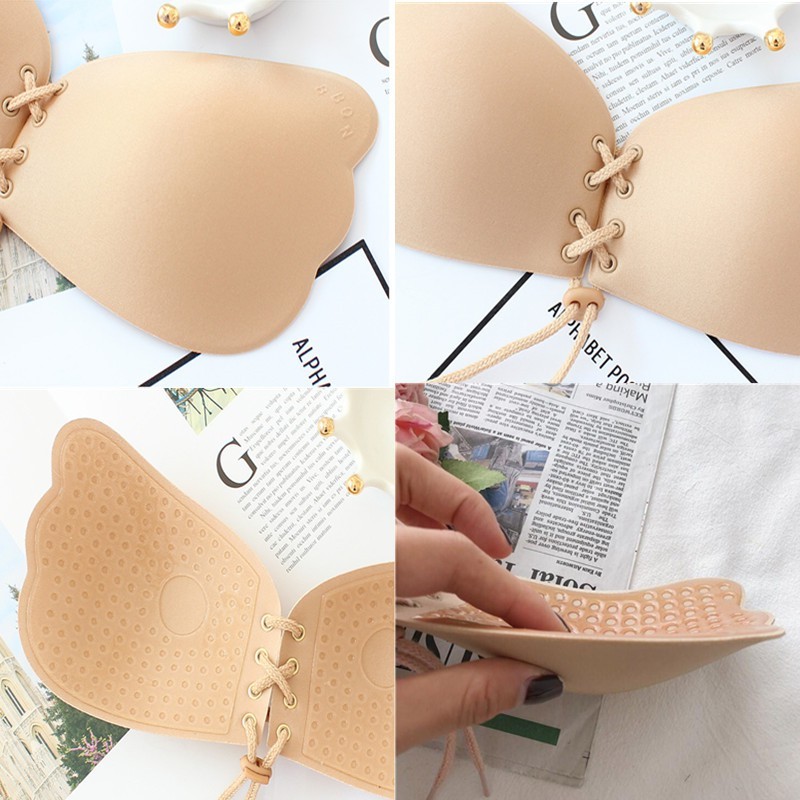 A10-บราผีเสื้อ บราปีกนก สติ๊กเกอร์หน้าอกผีเสื้อ เชือกรูด การออกแบบรูระบายอากาศ กาวเหนียว ติดทน ไม่หลุดง่าย - รูปที่ 3