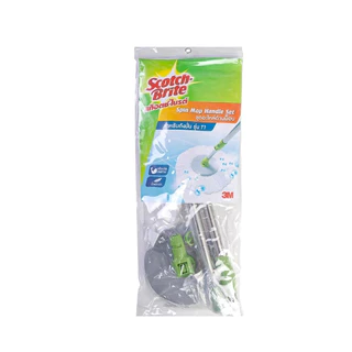 Scotch-Brite Green SPIN MOP HANDLE SET สก๊อตช์-ไบรต์ ชุดอะไหล่ด้ามถังปั่นรุ่นสีเขียว